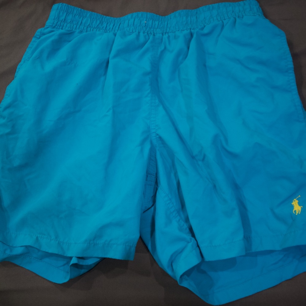 Light Blue Polo Swim Trunks